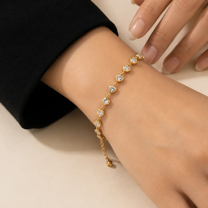 Aurelia Heartdrop Link Bracelet