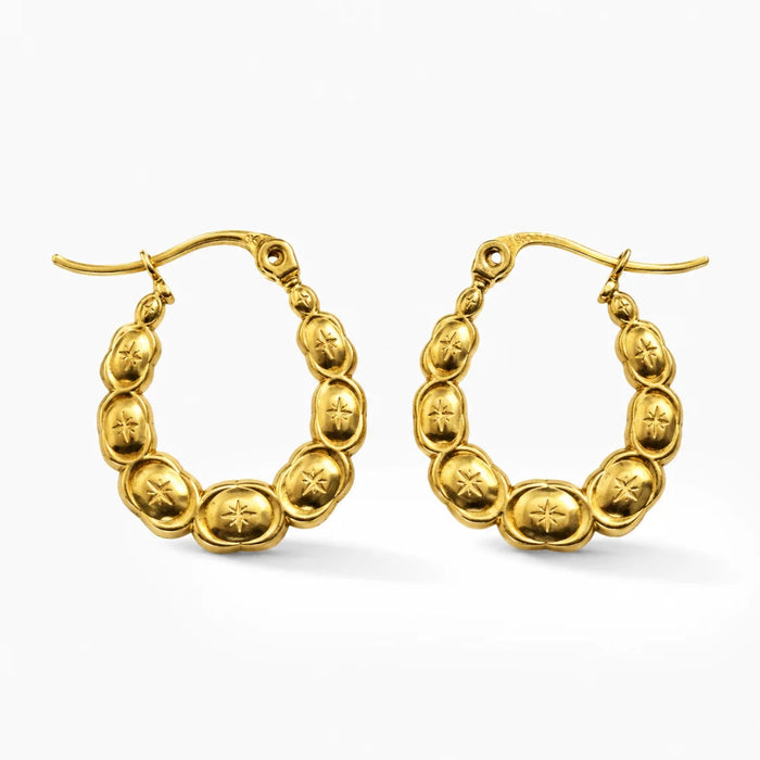 Elara Twisted Hoop Earrings