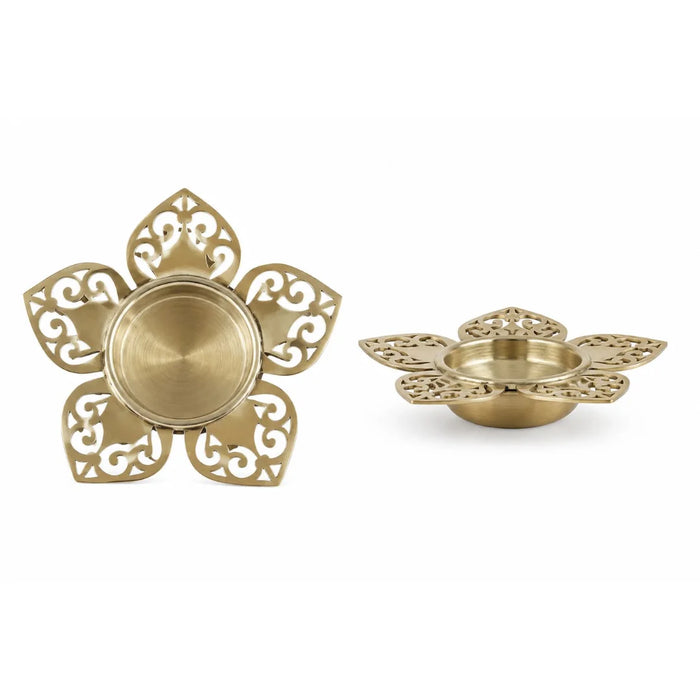 Floral Scrollwork Tealight Holder