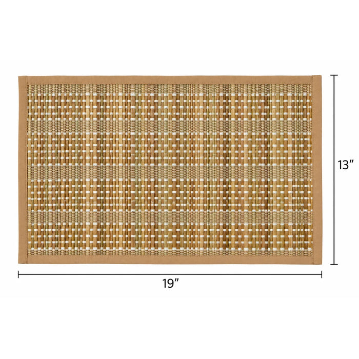 Hand Woven Natural Beige & Brown Table Placemat