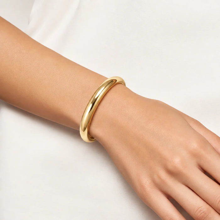Classic Plain Gold-Plated Hand Bands