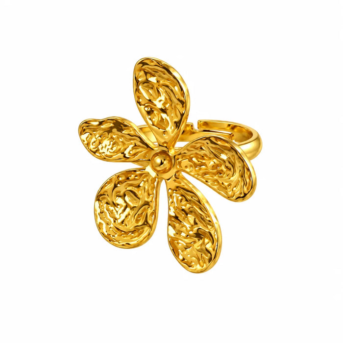 Elegant Flower Petal Ring