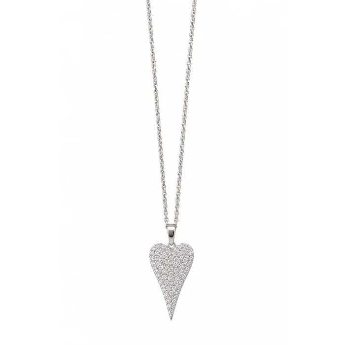 Rosalie Crystal Heart Necklace