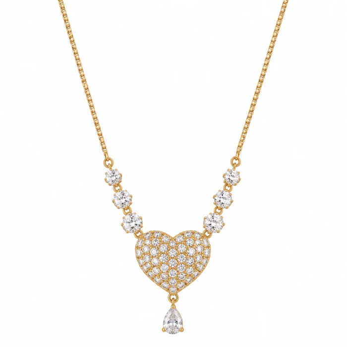 Rosalie Ornate Heart Necklace