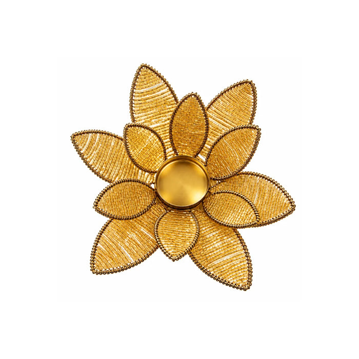 Golden Bloom Tealight Holder