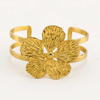 Aurelia Sculpted Bloom Adjustable Cuff
