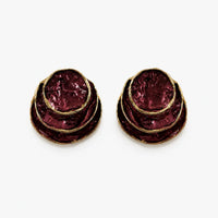 Aurelia Burgundy Layer Earrings