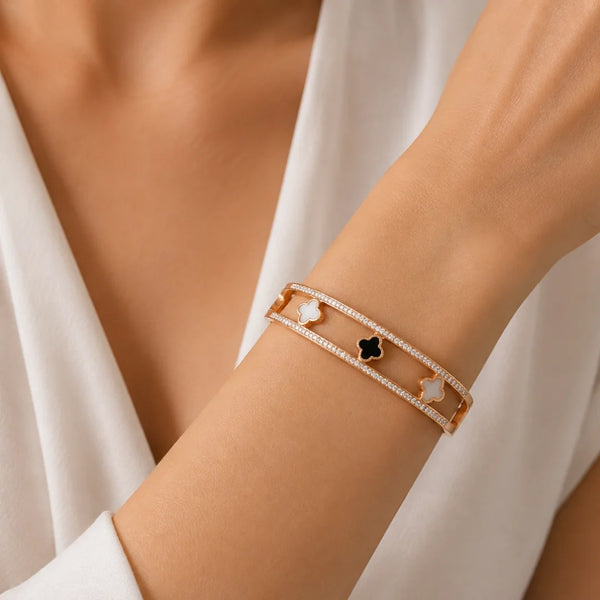 Aurelia Clover Luxe Adjustable Cuff