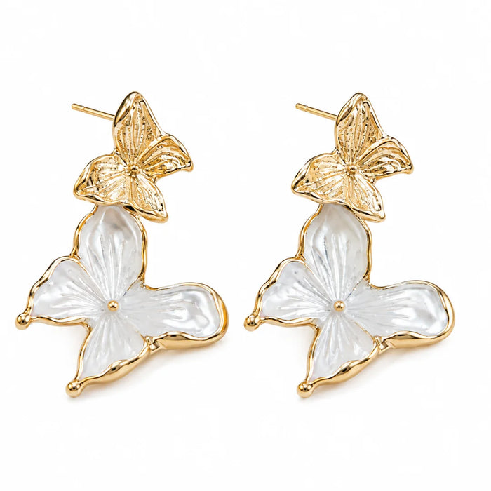 Elara Butterfly Blossom Earrings