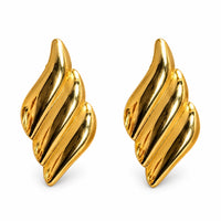 Elara Sculpted Twist Earrings