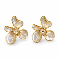Elara Sculpted Bloom Earrings