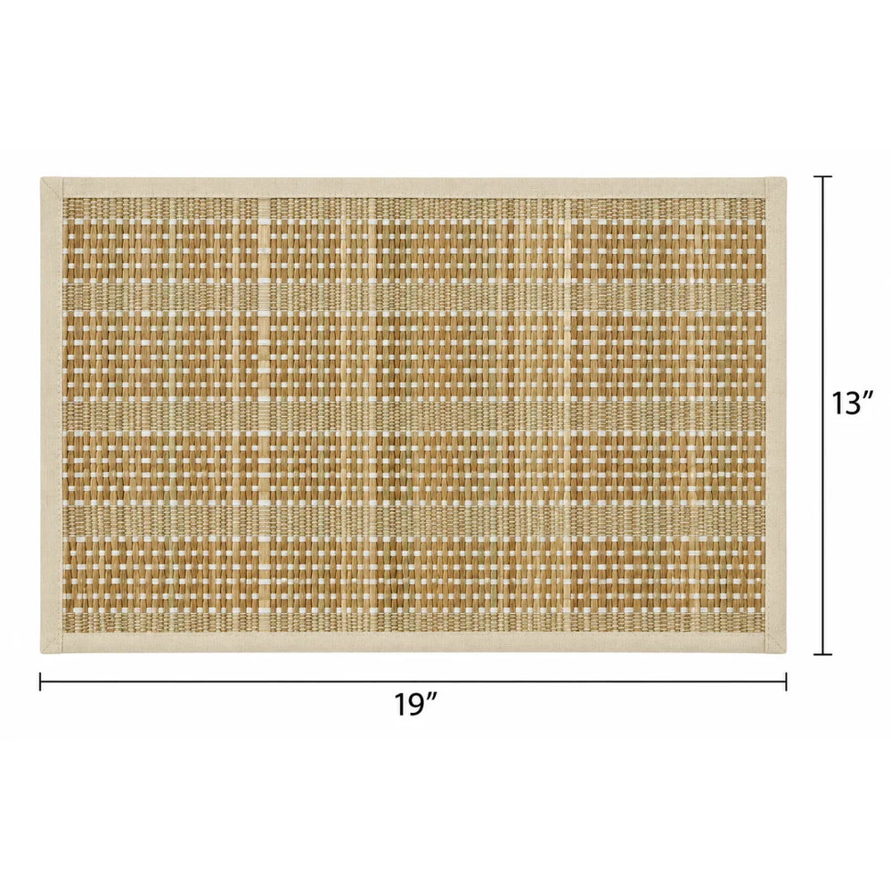 Handwoven Natural Beige & Tan Table Placemat