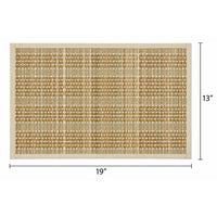 Handwoven Natural Beige & Tan Table Placemat