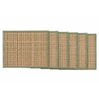 Sage Green & Natural Beige Handwoven Table Placemat