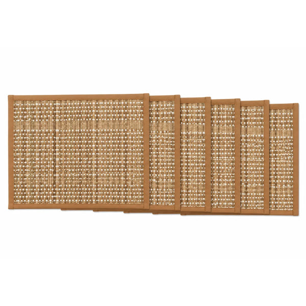 Hand Woven Natural Beige & Brown Table Placemat