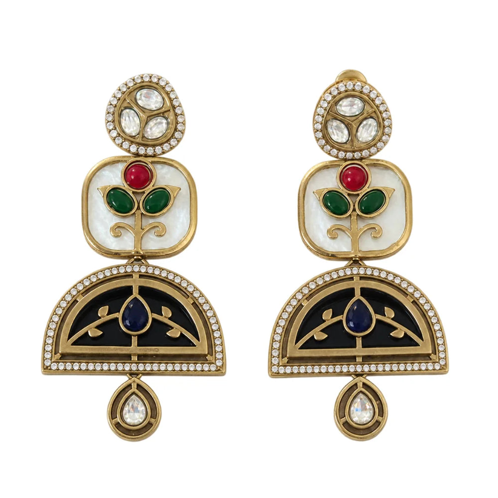 Isadora Vintage Jewel Earrings