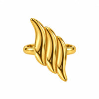 Elara Sculpted Twist Ring