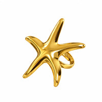 Golden Starfish Ring