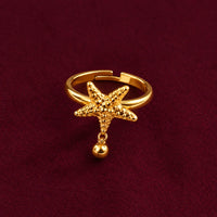 Starfish Charm Ring