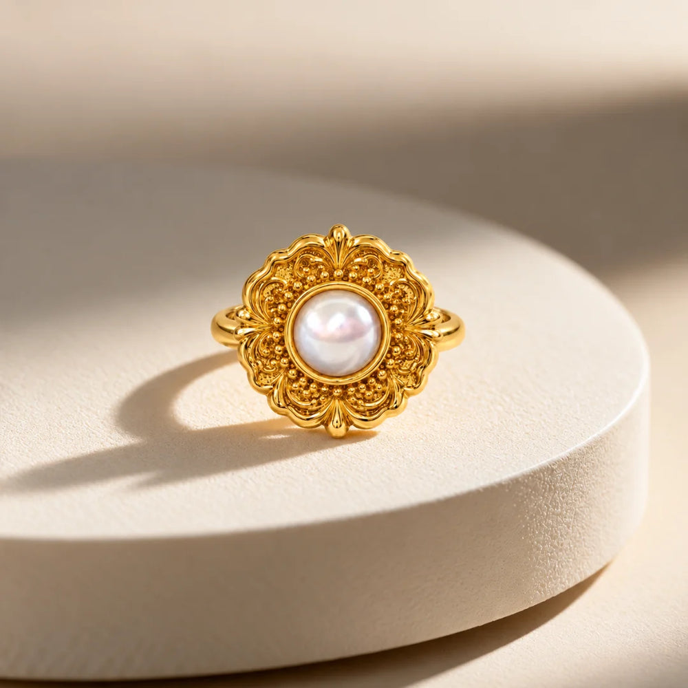 Rosalind Pearl Heritage Ring