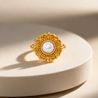 Rosalind Pearl Heritage Ring