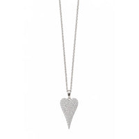 Rosalie Crystal Heart Necklace