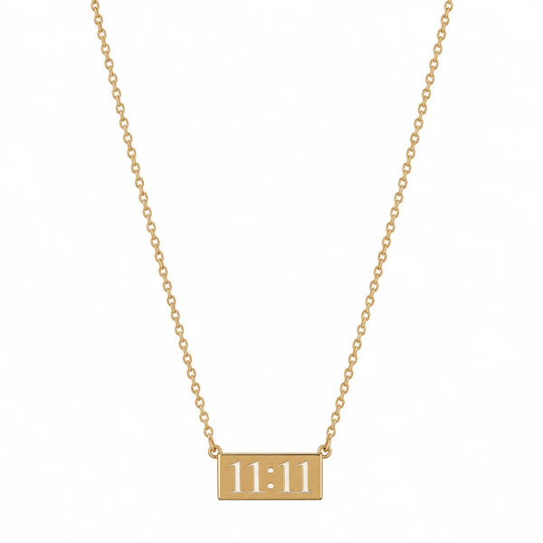 11:11 Angel Number Bar Necklace