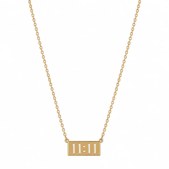 11:11 Angel Number Bar Necklace