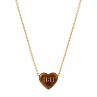11:11 Heart Pendant Necklace