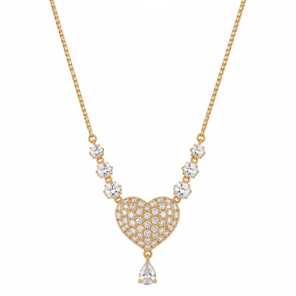 Rosalie Ornate Heart Necklace