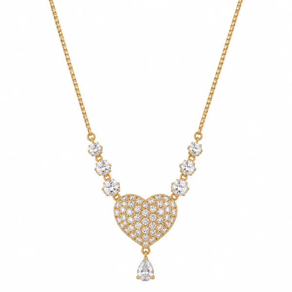 Rosalie Ornate Heart Necklace