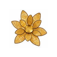Golden Bloom Tealight Holder