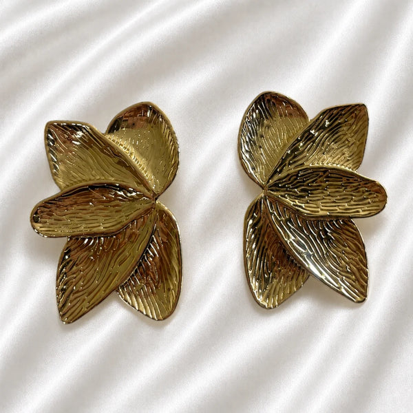Amara Textured Bloom Studs
