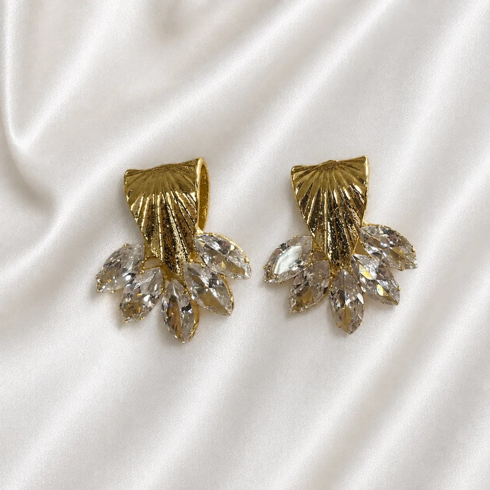 Aurelia Crystal Bloom Earrings