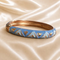 Elodie Geometric Wave Bangle Bracelet