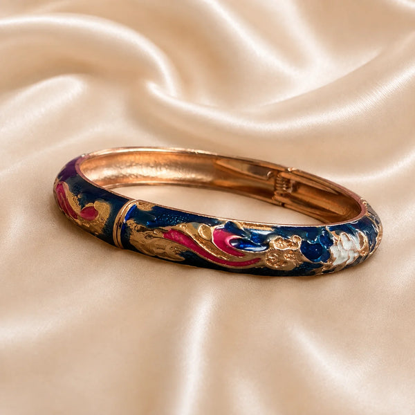 Isadora Midnight Motif Bangle Bracelet