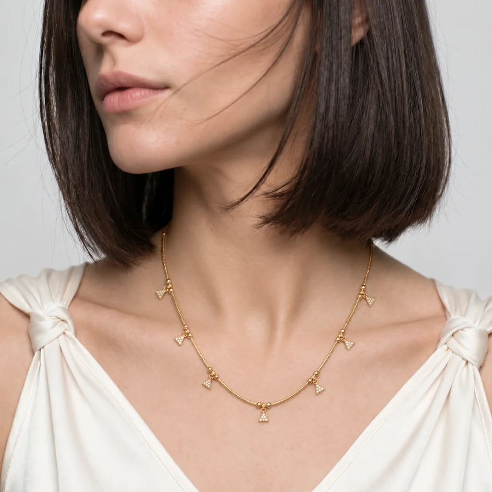 Celeste Dainty Drop Necklace