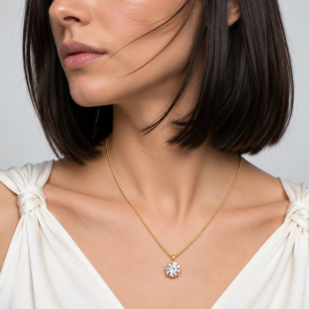 Elara Crystal Cluster Necklace