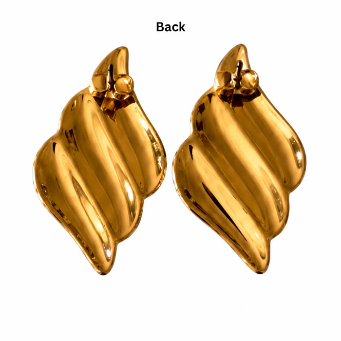 Elara Sculpted Twist Earrings