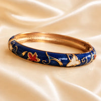 Isadora Midnight Floral Bangle Bracelet