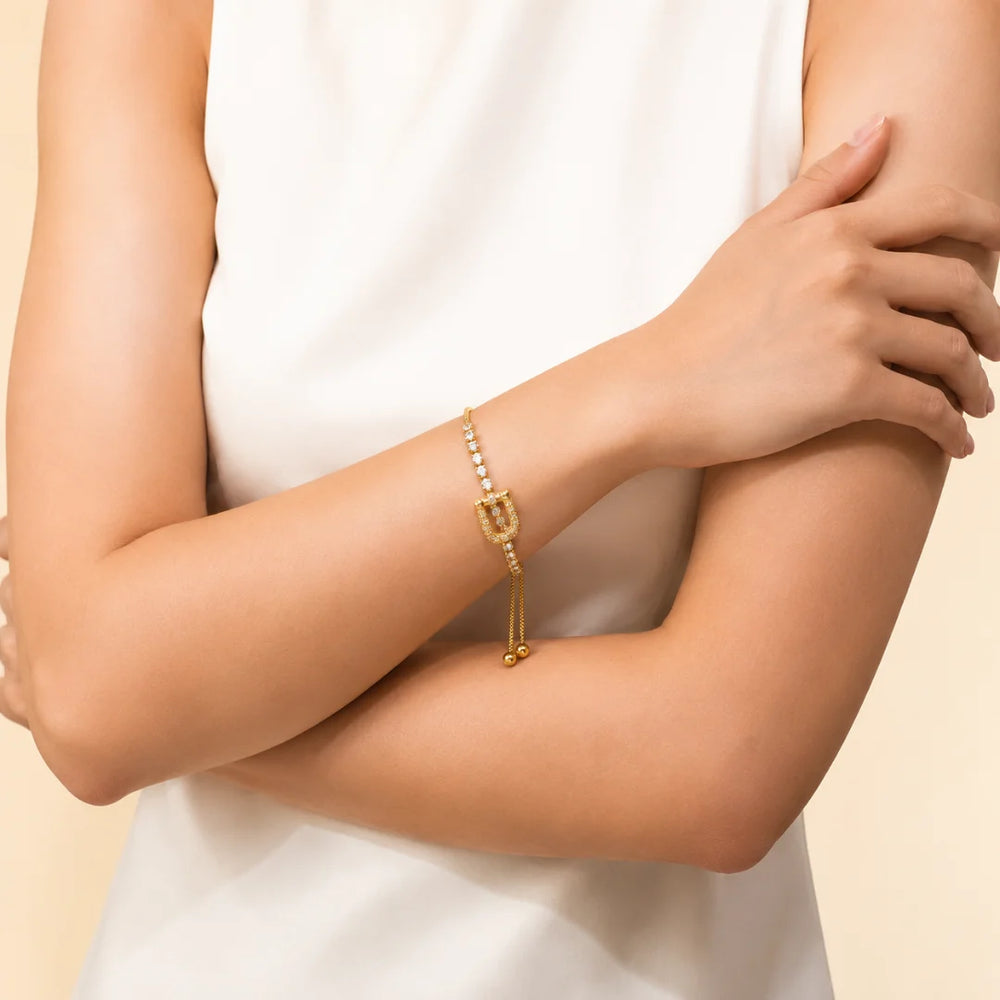 Isadora Linked Loop Bracelet